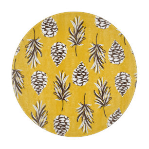 Vintage Colour Autumn Nature Elements Cutting Board