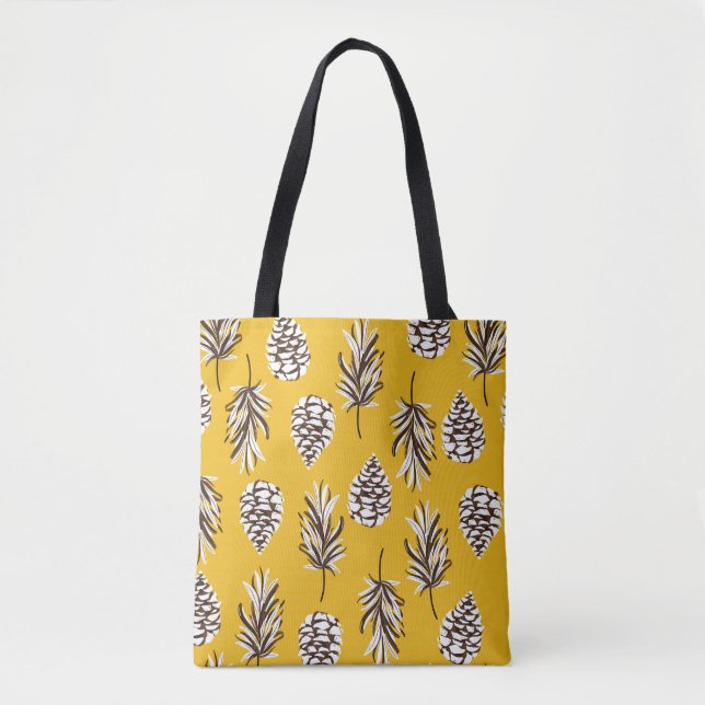 Vintage Colour Autumn Nature Elements Tote Bag (Front)