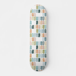 Vintage Colour Watercolor Jewels Skateboard