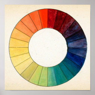 vintage colour wheel, 1923 poster