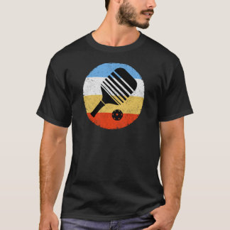 Vintage coloured retro Pickleball T-Shirt