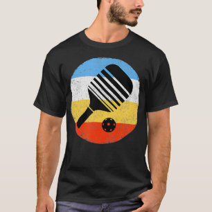 Vintage Coloured Retro Pickleball  T-Shirt