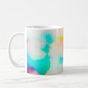 Vintage colourful abstract illustration background coffee mug