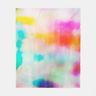 Vintage colourful abstract illustration background fleece blanket