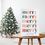 Vintage Colourful Bold Typography Merry Christmas Medium Gift Bag<br><div class="desc">Introducing our Personalized Modern Scandinavian Merry Christmas Gift Bags, a delightful and versatile addition to your holiday gifting. These gift bags seamlessly blend modern design with the cozy essence of Scandinavian hygge, making them the perfect choice for adding a touch of warmth and style to your presents. Our Personalized Modern...</div>