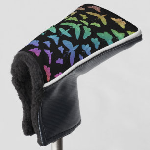 Vintage colourful butterflies moths insects  golf head cover