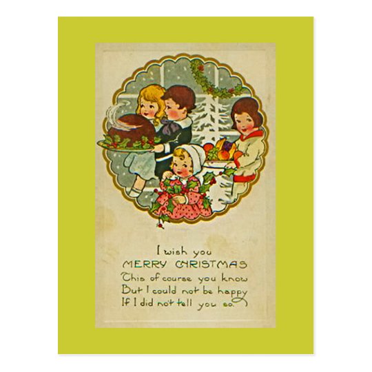 Vintage colourful Christmas postcards