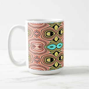 Vintage colourful classic trendy pattern design coffee mug