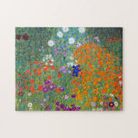 Vintage Colourful Flowers in Garden | Gustav Klimt Jigsaw Puzzle<br><div class="desc">Ideal for art lovers and puzzle enthusiasts,  this jigsaw puzzle is not only a source of entertainment but also a beautiful decorative piece. Display it in your home or office to showcase your appreciation for Klimt's artistic genius.
Use the design tools to add custom text or personalize the image.</div>