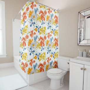 Vintage Colourful Flowers Pattern