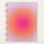 Vintage Colourful Gradient Planner<br><div class="desc">Gradient Design - Aura Effect - Green, Lilac, Orange And Pink Ombre.</div>