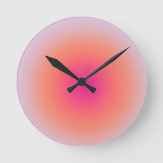 Vintage Colourful Gradient Round Clock