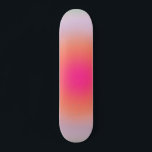 Vintage Colourful Gradient Skateboard<br><div class="desc">Gradient Design - Aura Effect - Green,  Lilac,  Orange And Pink Ombre.</div>