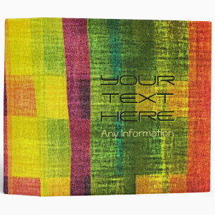 Vintage Colourful Graphic Design 2 Binder