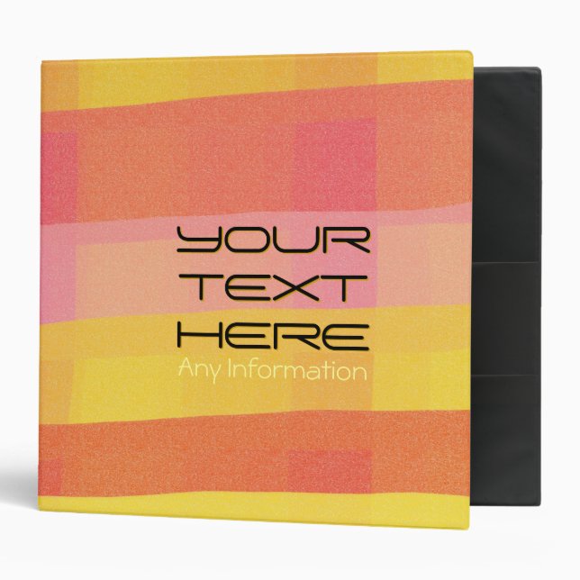 Vintage Colourful Graphic Design 5 Binder (Front/Inside)