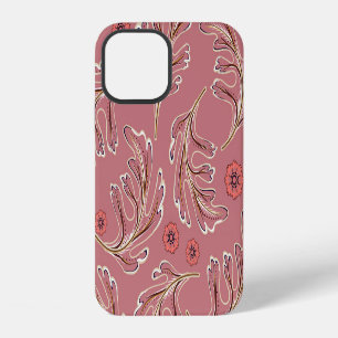 Vintage Colourful Leaves Seamless Pattern iPhone 12 Case