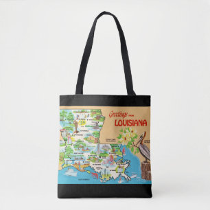 Vintage Colourful Louisiana Shoulder Bag