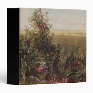 Vintage Colourful Meadow with Wildflowers Design Binder