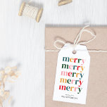 Vintage Colourful Merry Christmas Modern Minimalis Gift Tags<br><div class="desc">Introducing our Modern Scandinavian Merry Christmas Gift Tags, a delightful addition to your holiday presents. These gift tags seamlessly blend modern design with the cozy essence of Scandinavian hygge, making them perfect for adding a touch of warmth to your gifts. The tags feature a charming and minimalist design inspired by...</div>