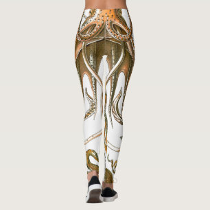Vintage Colourful Octopus, Squid Leggings