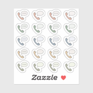 Vintage Colourful Phones Calling Reminder Planner