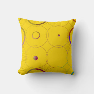 Vintage Colourful Retro Pop Art Pillow