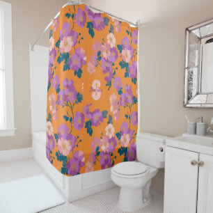 Vintage Colourful Wild Roses Pattern