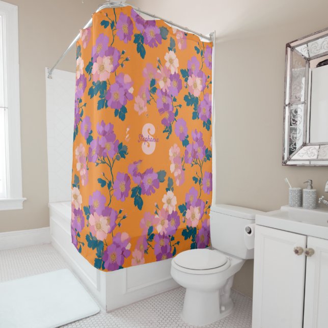 Vintage Colourful Wild Roses Pattern (In Situ)