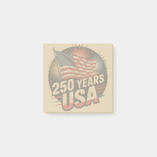 Vintage Colours American Flag 250 Years USA  Post-it Notes