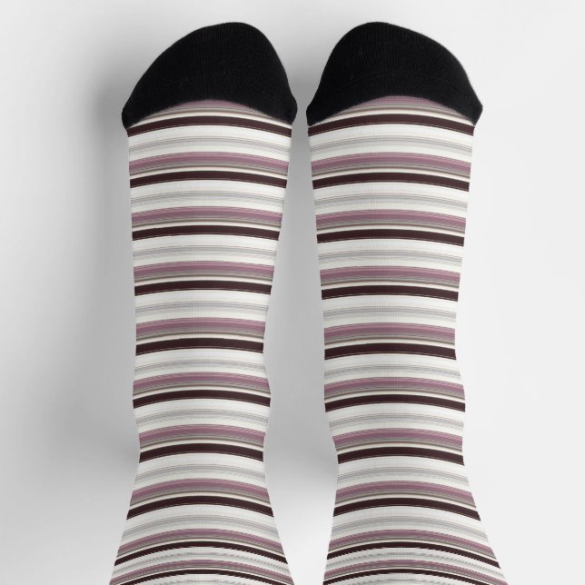 Vintage colours stripes socks (Top)