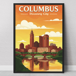 Vintage Columbus Poster
