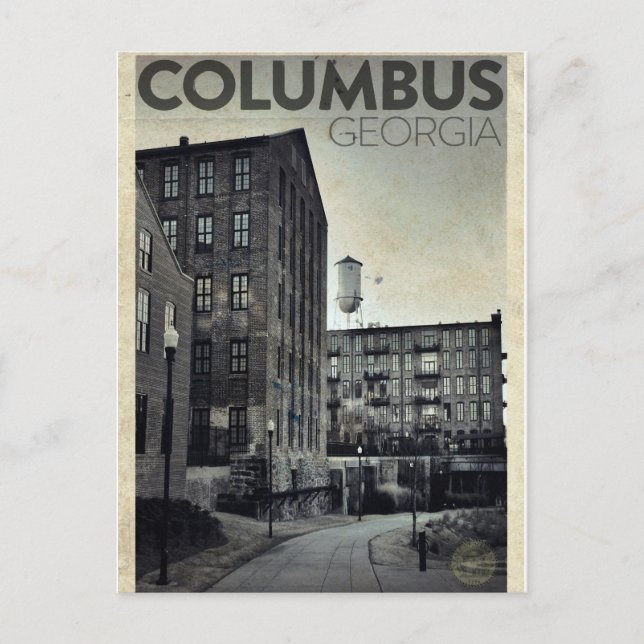 Vintage Columbus Travel Postcard (Front)