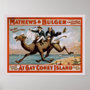 Vintage Comedy Show Advertisement Poster