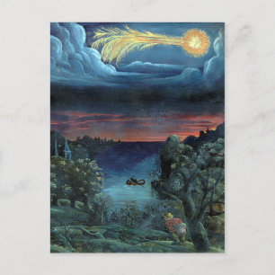 Vintage Comet Book Illustration Miles Postcard