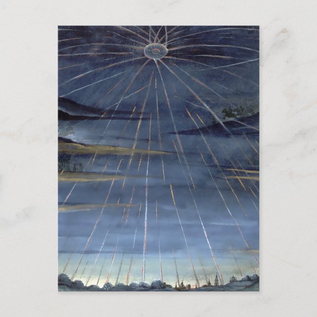 Vintage Comet Book Illustration Mitternachtssonne Postcard (Front)