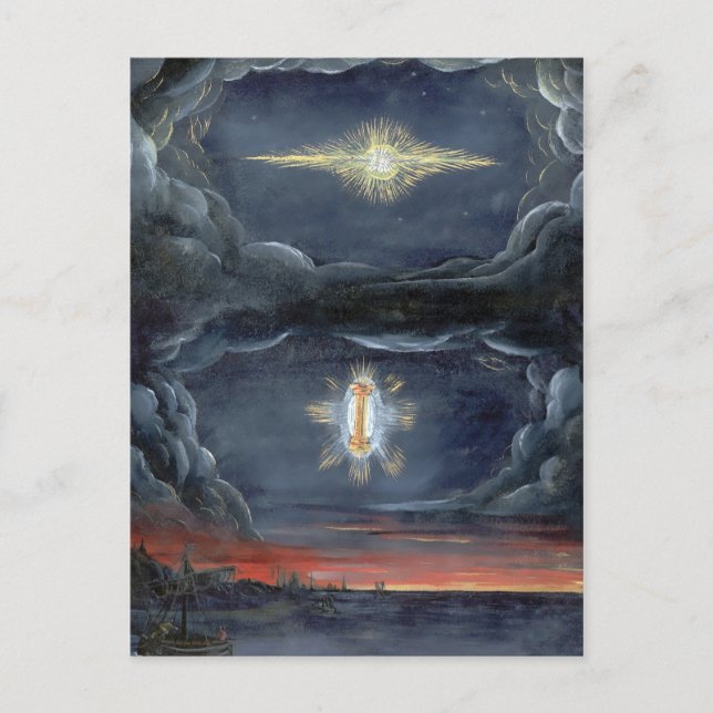 Vintage Comet Book Illustration Pertica Postcard (Front)