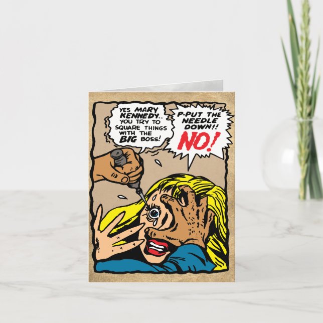 Vintage Comic Art Card (Front)
