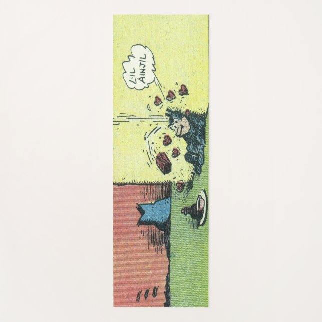 Vintage Comic Art Yoga Mat (Front)