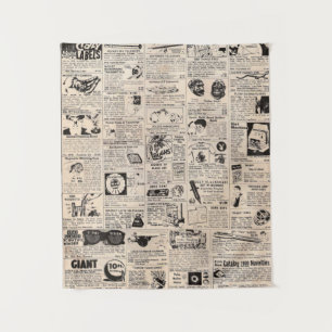 Vintage Comic Book Classified Ad Page Tapestry