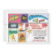 Vintage Comic Book Strip Super Hero  Party Invite