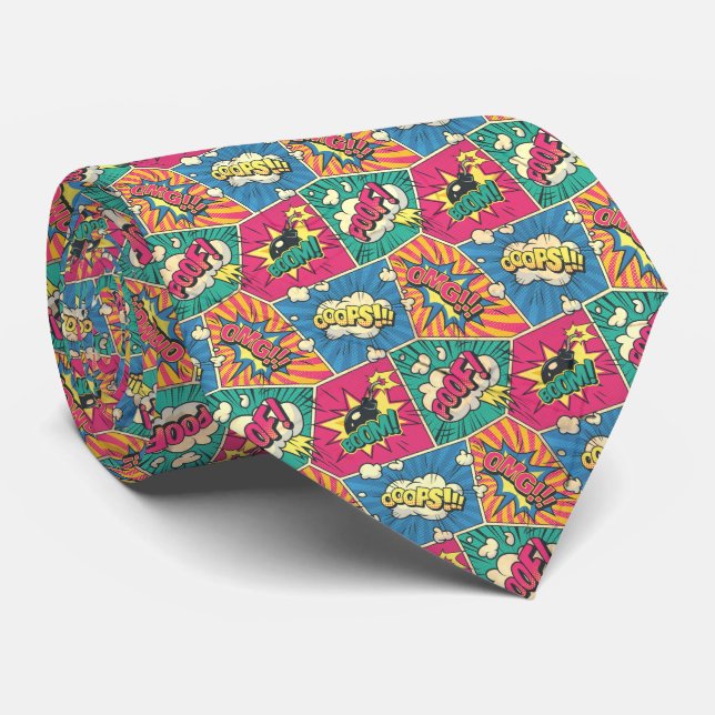 Vintage Comic – Pop Art Explosion Tie (Rolled)