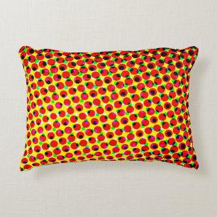 vintage comics colorful halftone backgroundabstrac accent pillow