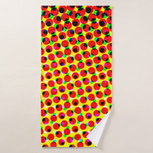vintage comics colorful halftone backgroundabstrac bath towel
