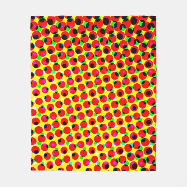 vintage comics colourful halftone backgroundabstra fleece blanket (Front)