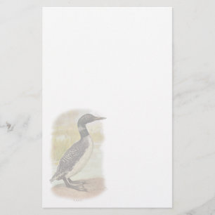 Vintage Common Loon Stationery