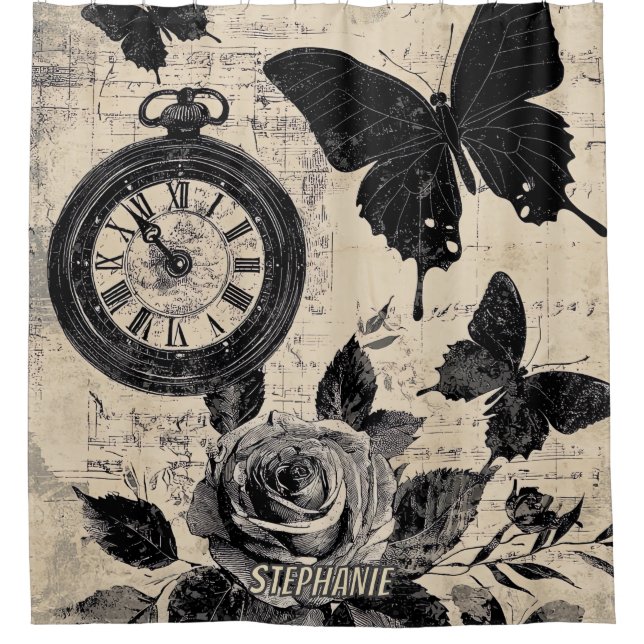 Vintage Compass & Butterfly - Rustic Paper (3) (Front)