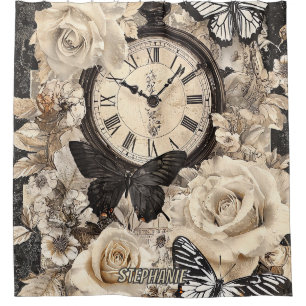 Vintage Compass & Butterfly - Rustic Paper (4)
