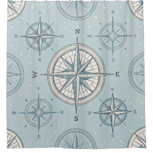 Vintage Compass Nautical Seamless Pattern (1)