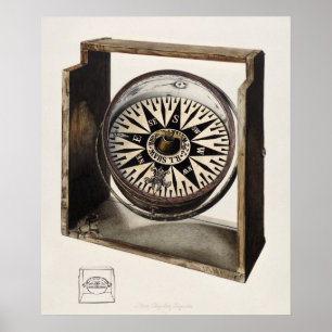 Vintage Compass Poster