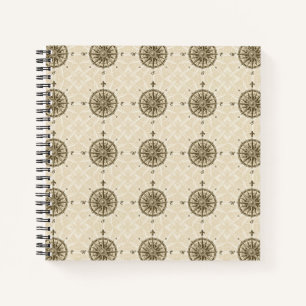 Vintage Compass Rose Notebook